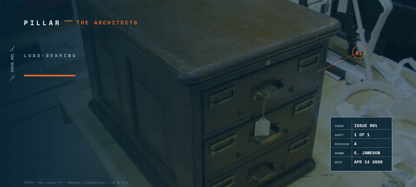 Card catalogue or ledger books, a system of record
