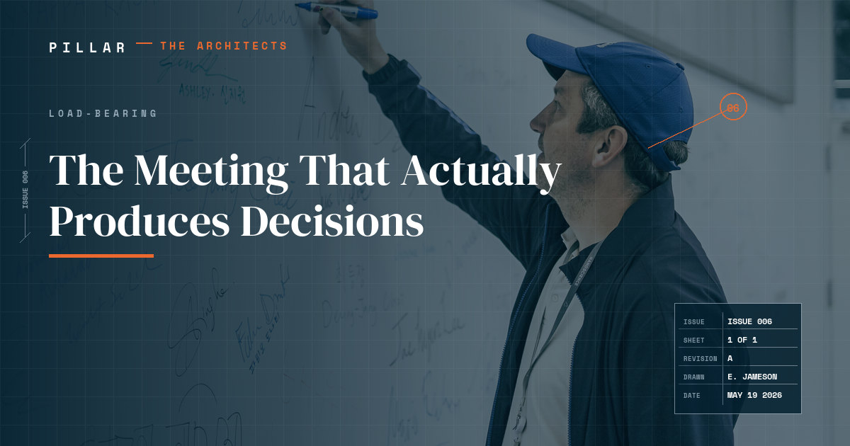 The Meeting That Actually Produces Decisions