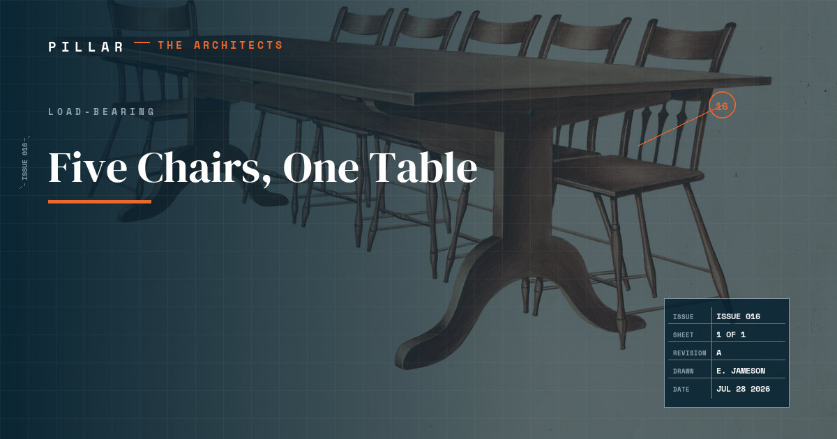 Five Chairs, One Table
